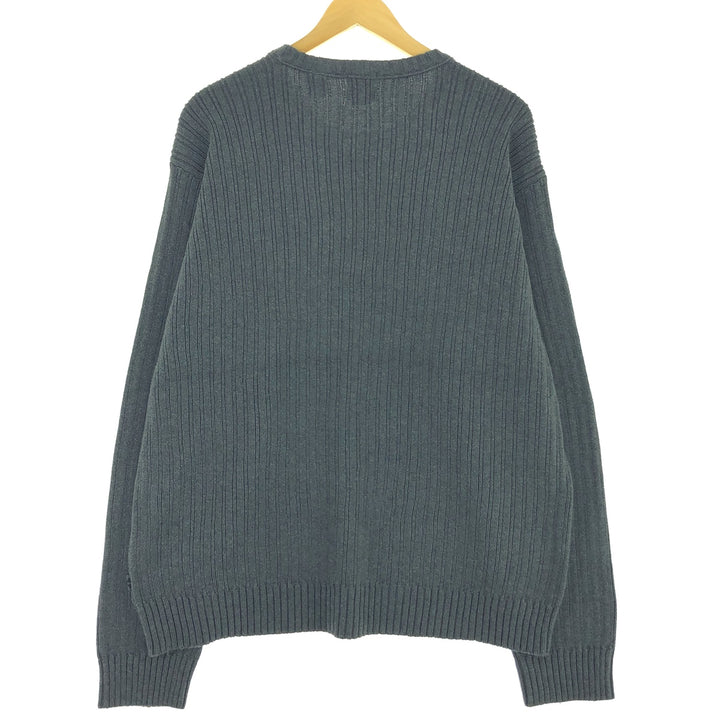 Timberland Men's Cotton Knit Sweater, Size XL cotton gray type Vintage Second Hand