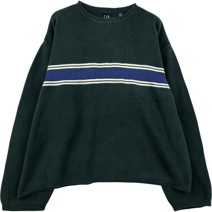 90'S GAP Vintage Cotton Knit Sweater, Men's XL cotton green type Vintage Second Hand