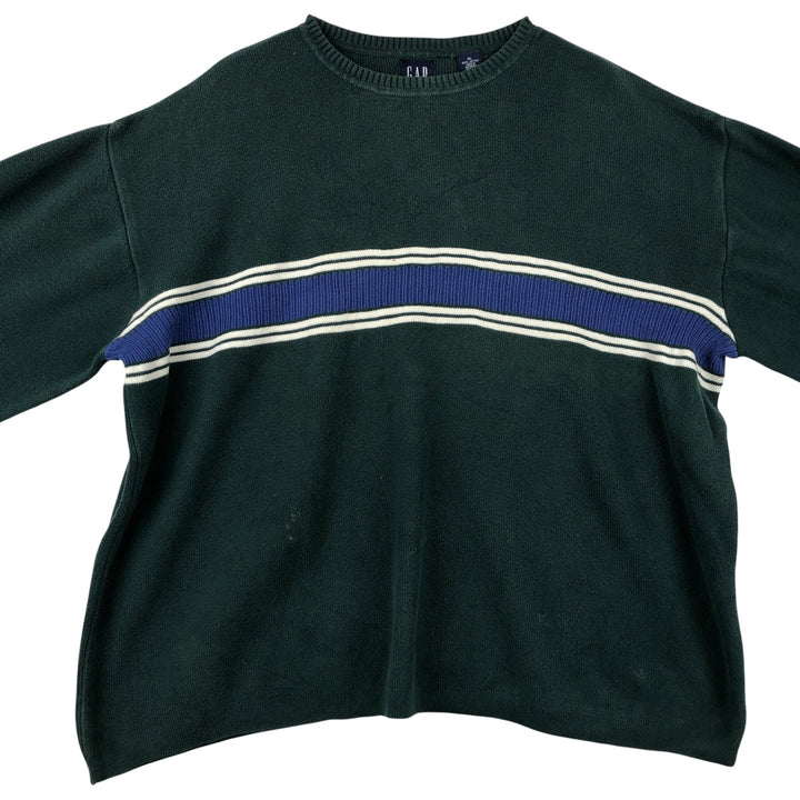 90'S GAP Vintage Cotton Knit Sweater, Men's XL cotton green type Vintage Second Hand