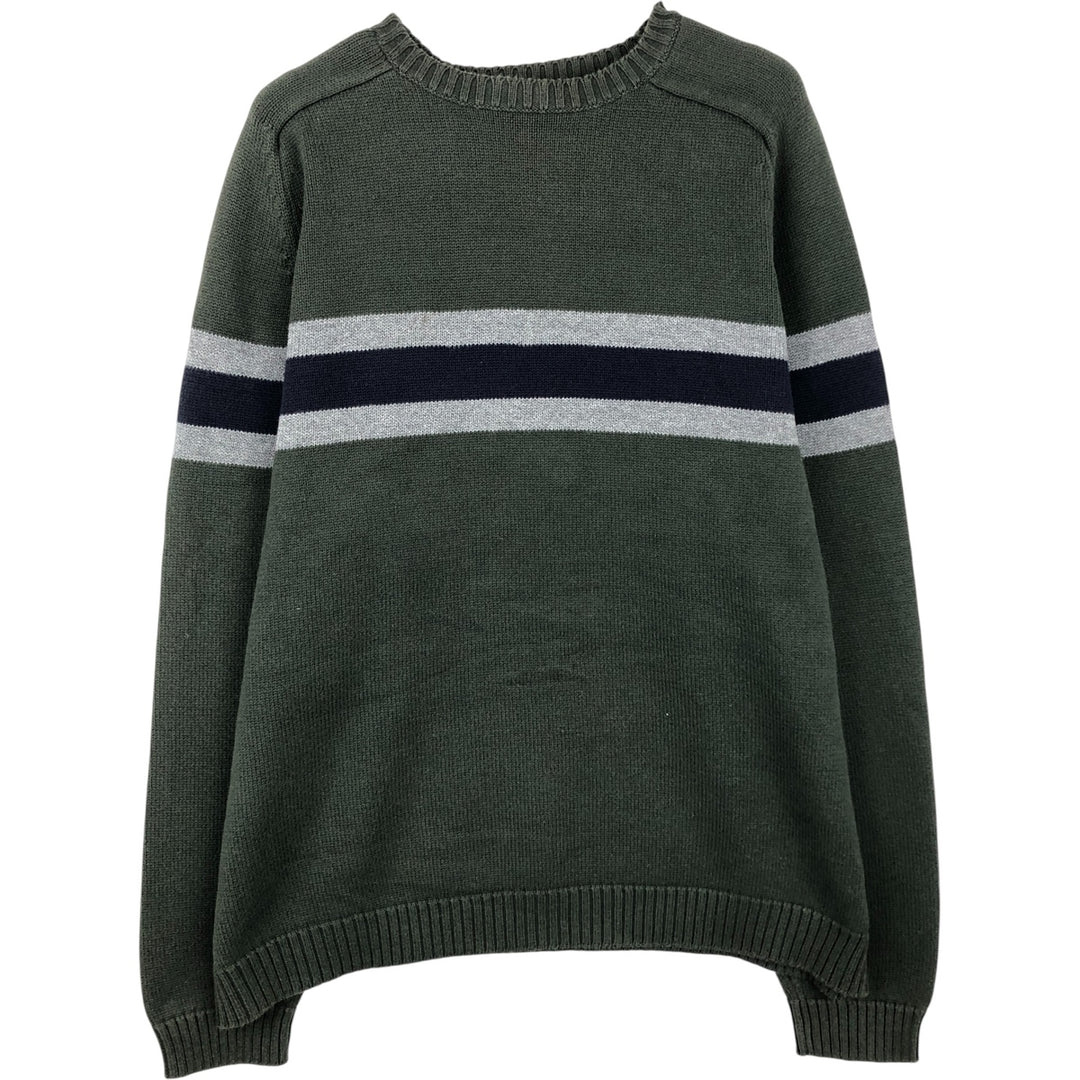 Eddie Bauer Cotton Knit Sweater, Men's XL cotton Khaki type Vintage Second Hand