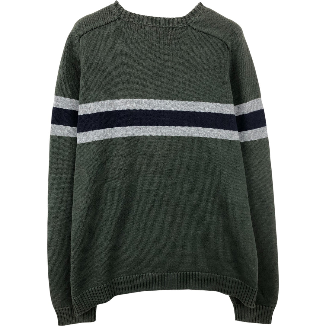 Eddie Bauer Cotton Knit Sweater, Men's XL cotton Khaki type Vintage Second Hand