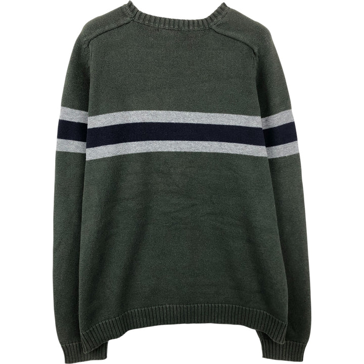 Eddie Bauer Cotton Knit Sweater, Men's XL cotton Khaki type Vintage Second Hand