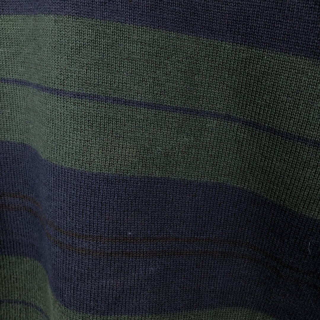90'S Vintage Nautica Striped Cotton Knit Sweater, Men's Size XL cotton navy blue type Vintage Second Hand