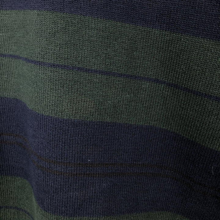 90'S Vintage Nautica Striped Cotton Knit Sweater, Men's Size XL cotton navy blue type Vintage Second Hand