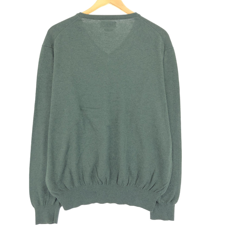 Ralph Lauren POLO RALPH LAUREN V-neck cotton knit sweater, men's size L / eaa399362