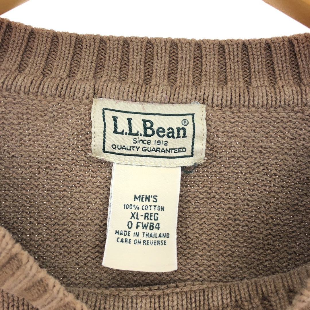 00'S LLBean Cotton Knit Sweater Men's XL /eaa399420