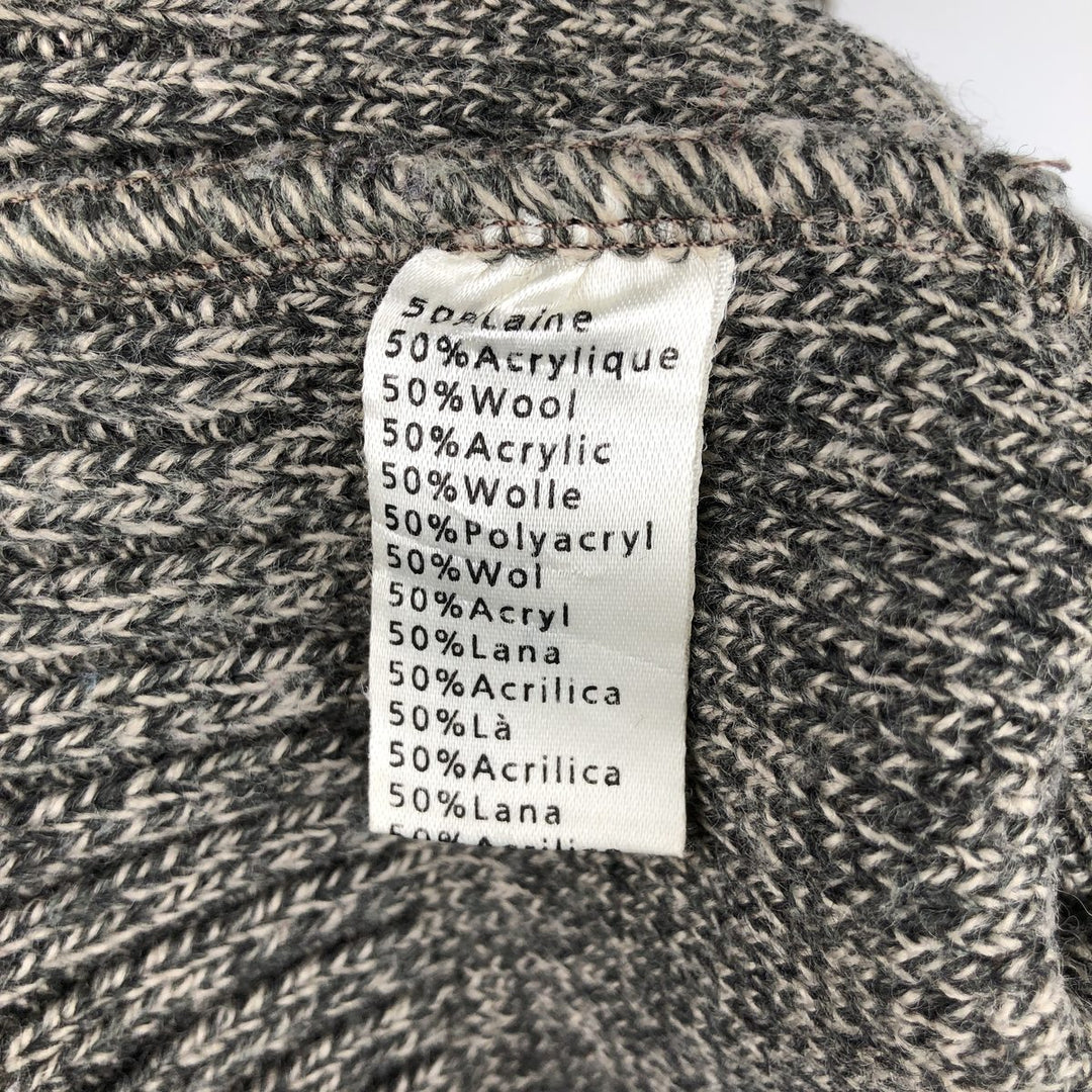Lacoste Argyle Pattern Turtleneck Acrylic and Wool Knit Sweater, Men's Size L acrylic Khaki type brown Vintage Second Hand