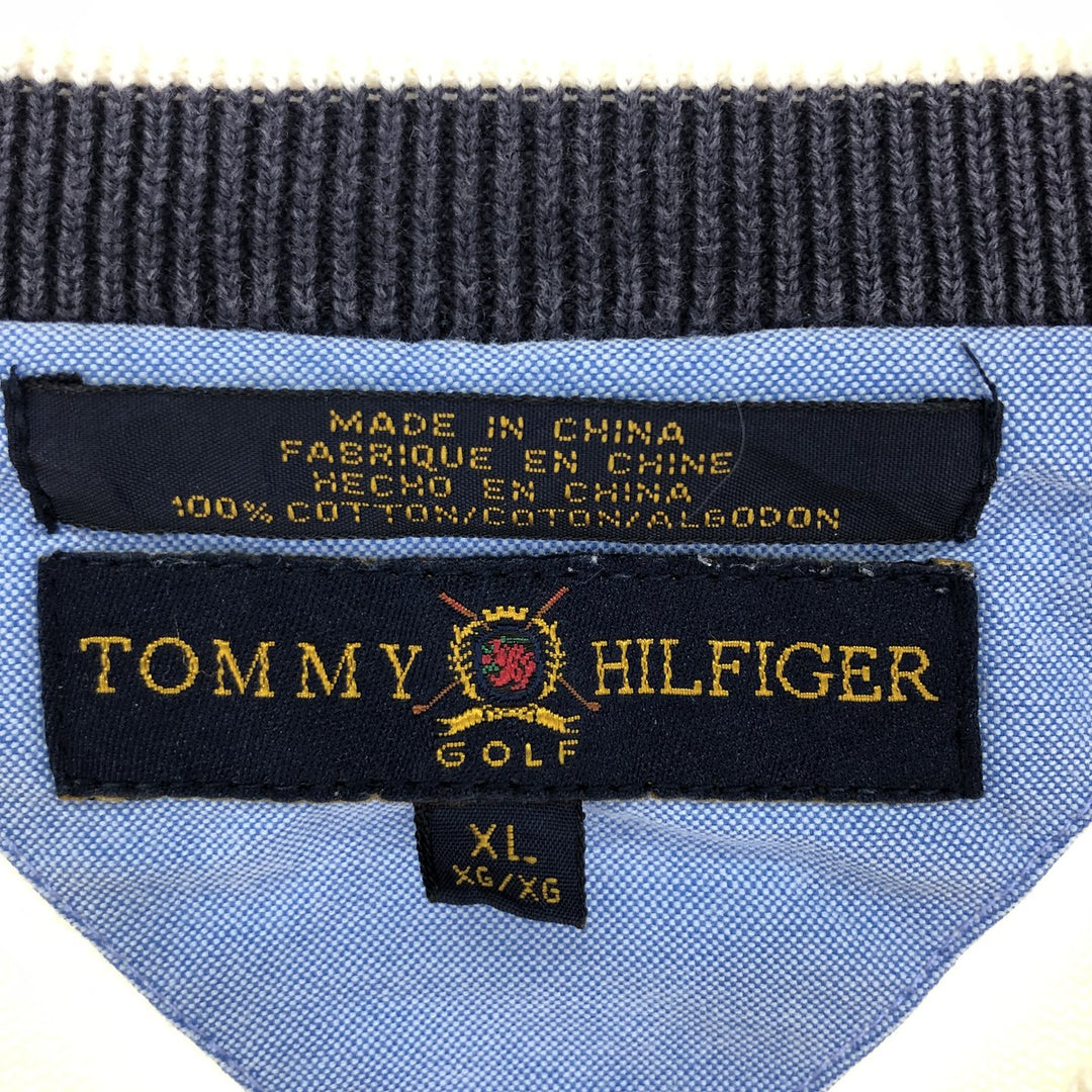 90s-00'S Tommy Hilfiger GOLF Cotton Knit Sweater Men's XL Vintage /eaa399471