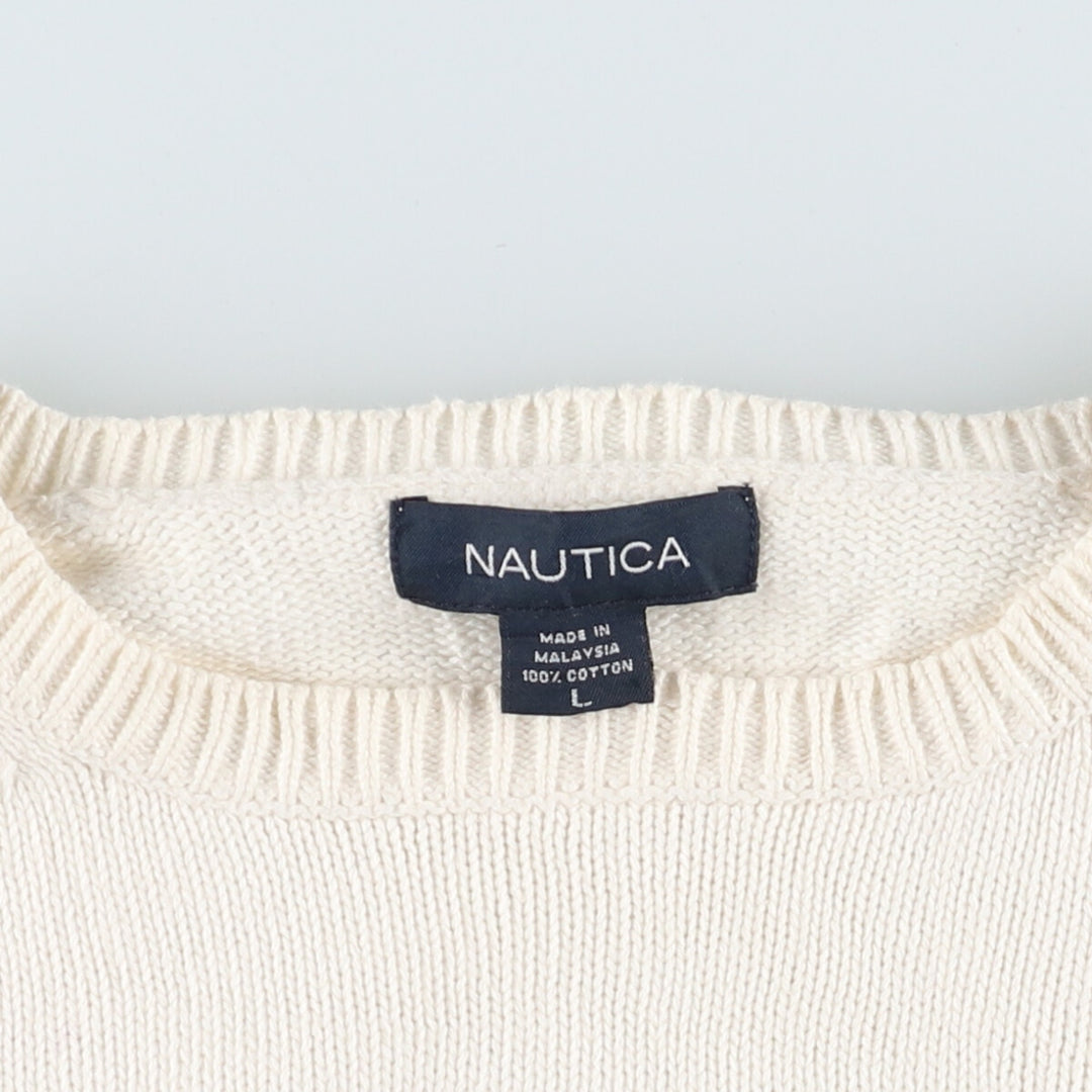 00'S NAUTICA Cotton Knit Sweater Men's L Vintage /eaa399474