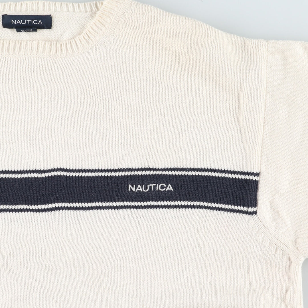 00'S NAUTICA Cotton Knit Sweater Men's L Vintage /eaa399474