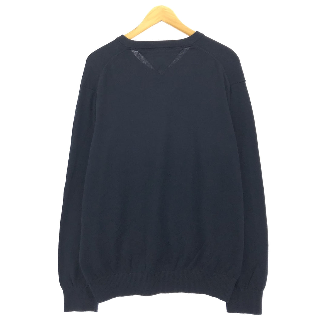Tommy Hilfiger V-neck cotton knit sweater for men, size XL /eaa399513