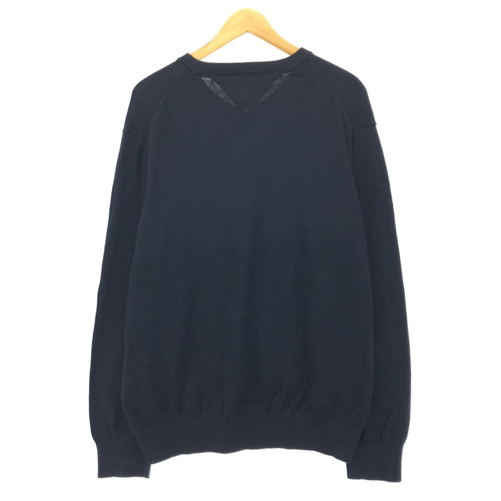Tommy Hilfiger V-neck cotton knit sweater for men, size XL /eaa399513