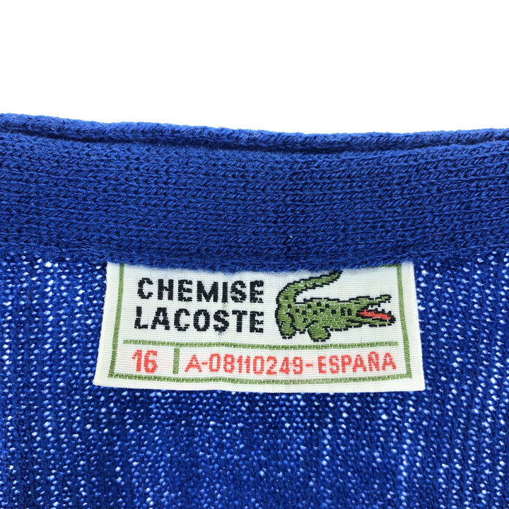 80'S Lacoste LACOSTE CHEMISE French Lacoste acrylic knit cardigan, men's size M, vintage / eaa399521