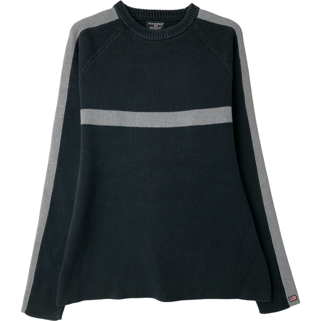 Ralph Lauren Polo Jeans Company cotton knit sweater, men's size M cotton black type Vintage Second Hand