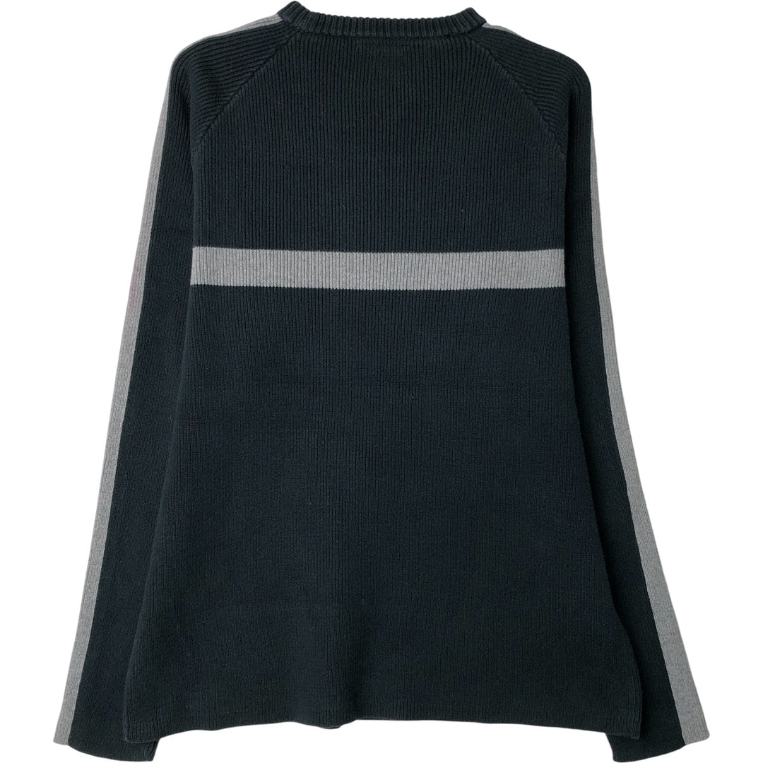 Ralph Lauren Polo Jeans Company cotton knit sweater, men's size M cotton black type Vintage Second Hand
