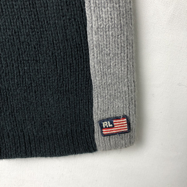 Ralph Lauren Polo Jeans Company cotton knit sweater, men's size M cotton black type Vintage Second Hand