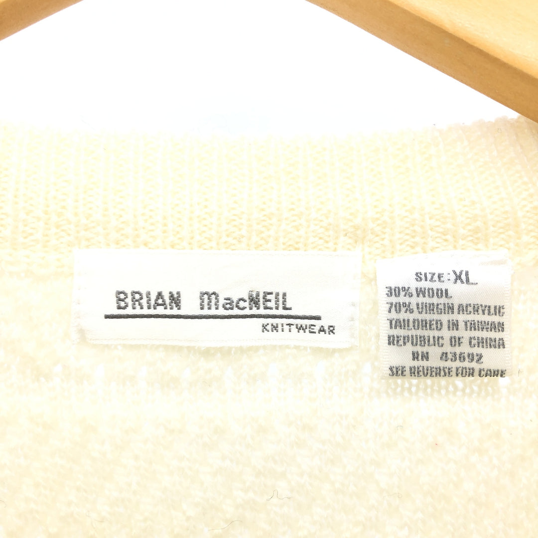 BRIAN macNEIL Acrylic Knit Sweater Men's XL /eaa399641