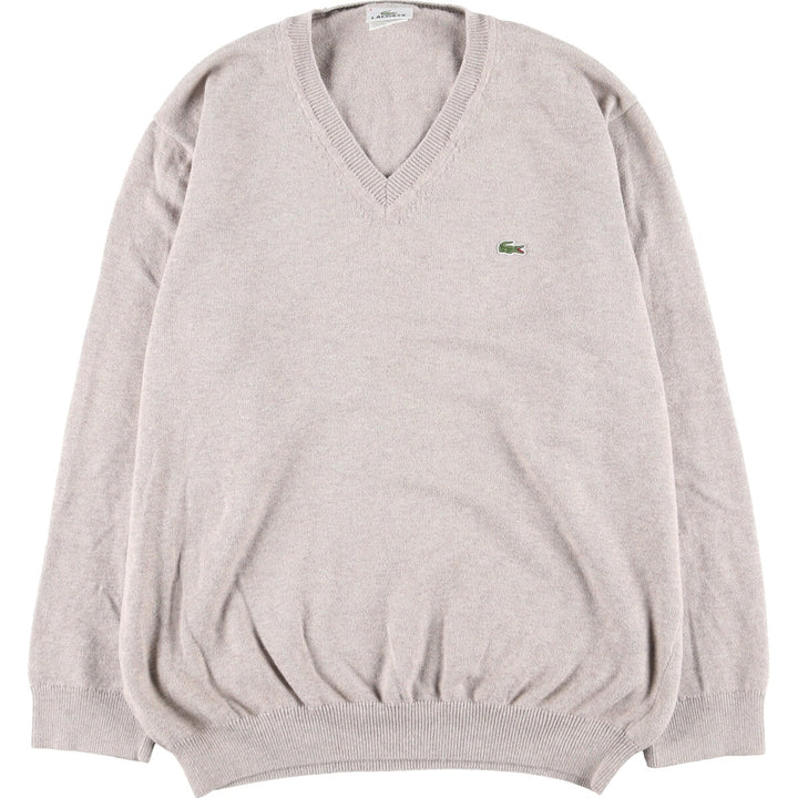 Lacoste LACOSTE French design V-neck cotton knit sweater size 6 Men's L /eaa399697