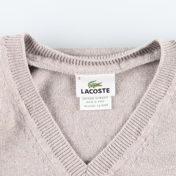 Lacoste LACOSTE French design V-neck cotton knit sweater size 6 Men's L /eaa399697