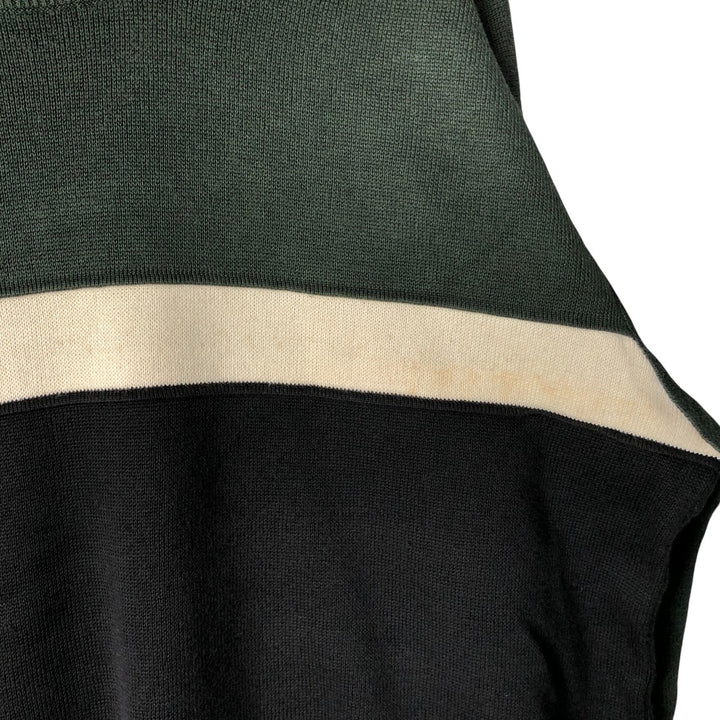 00'S Nautica cotton knit sweater, men's size XXL cotton Green type dark green Vintage Second Hand