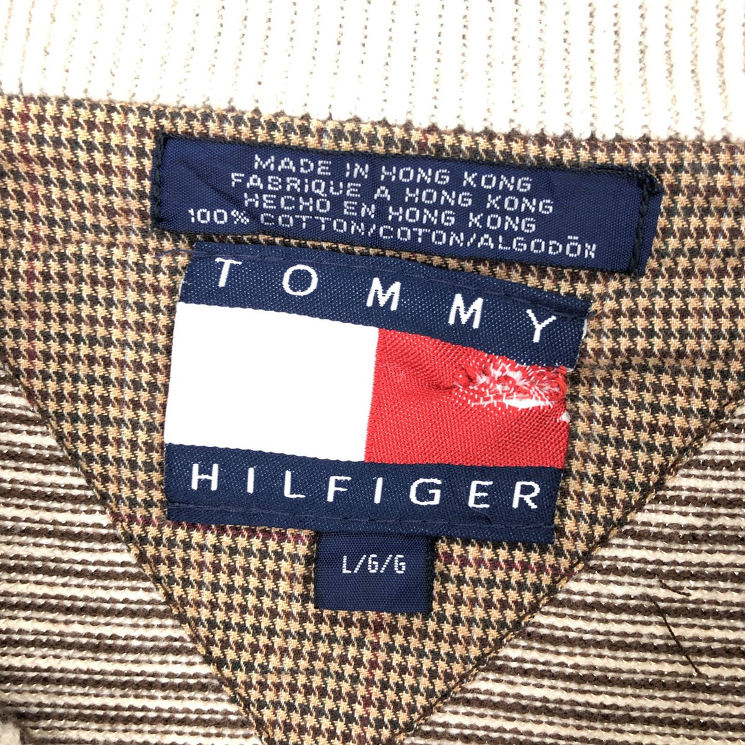 90'S Tommy Hilfiger Border Pattern Cotton Knit Sweater Men's L Vintage /eaa399726