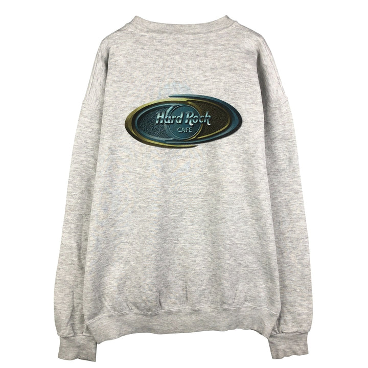 HARD ROCK CAFE Advertising Sweatshirt, Men's Size L cotton white type Vintage Second Hand
