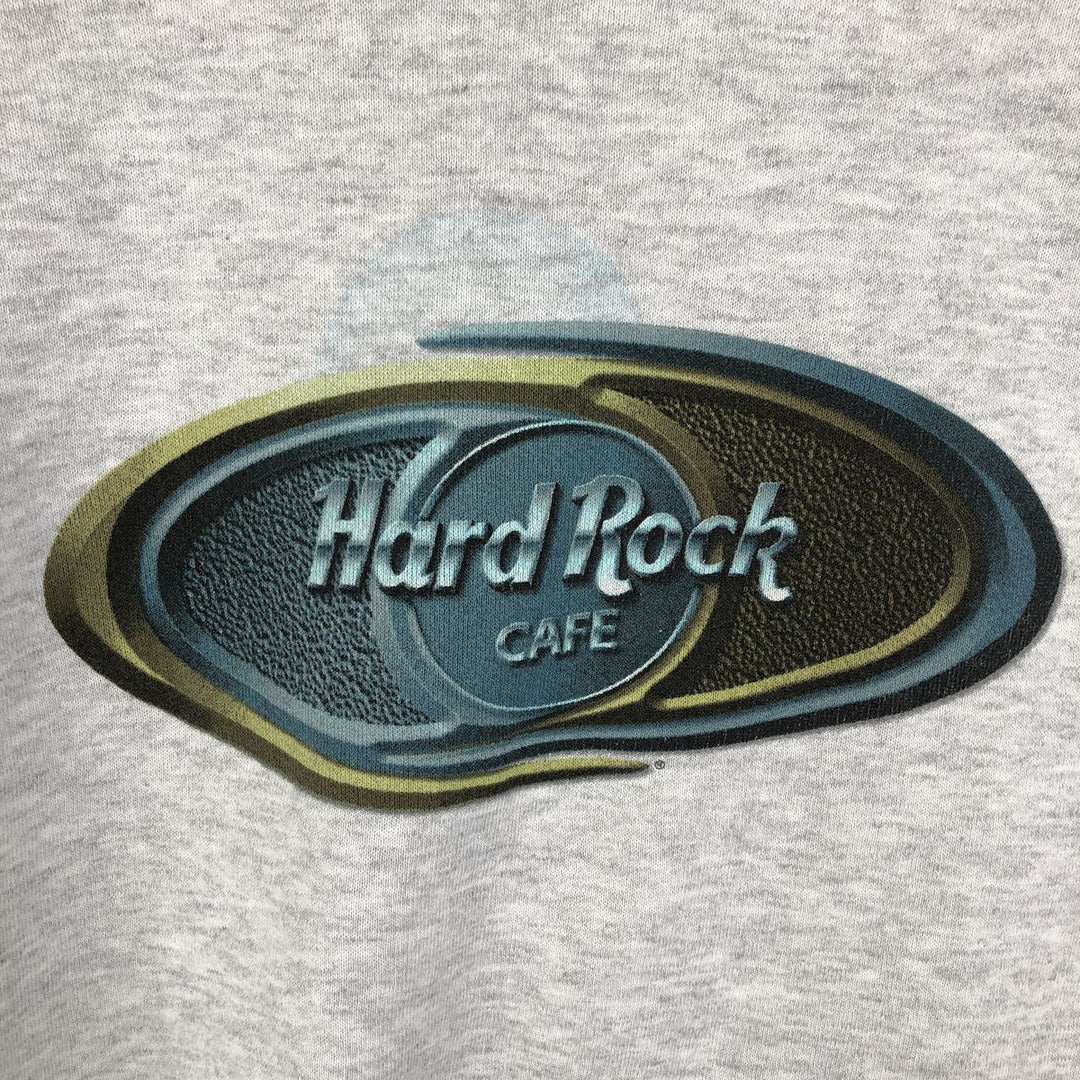HARD ROCK CAFE Advertising Sweatshirt, Men's Size L cotton white type Vintage Second Hand