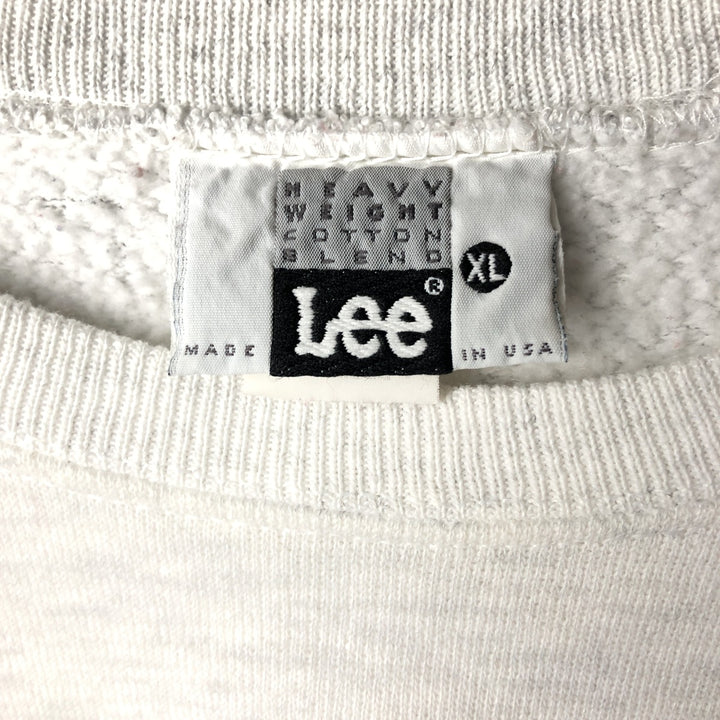 Vintage 90'S Lee printed sweatshirt, made in the USA, men's size XL cotton gray type Vintage Second Hand