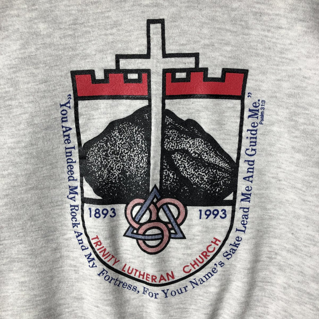 Vintage 90'S Lee printed sweatshirt, made in the USA, men's size XL cotton gray type Vintage Second Hand