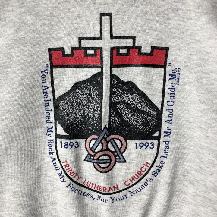 Vintage 90'S Lee printed sweatshirt, made in the USA, men's size XL cotton gray type Vintage Second Hand