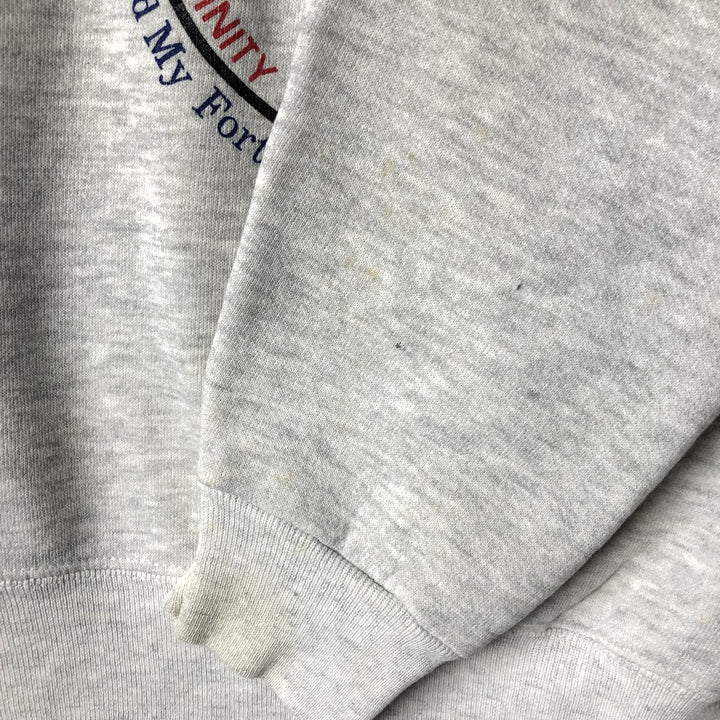 Vintage 90'S Lee printed sweatshirt, made in the USA, men's size XL cotton gray type Vintage Second Hand