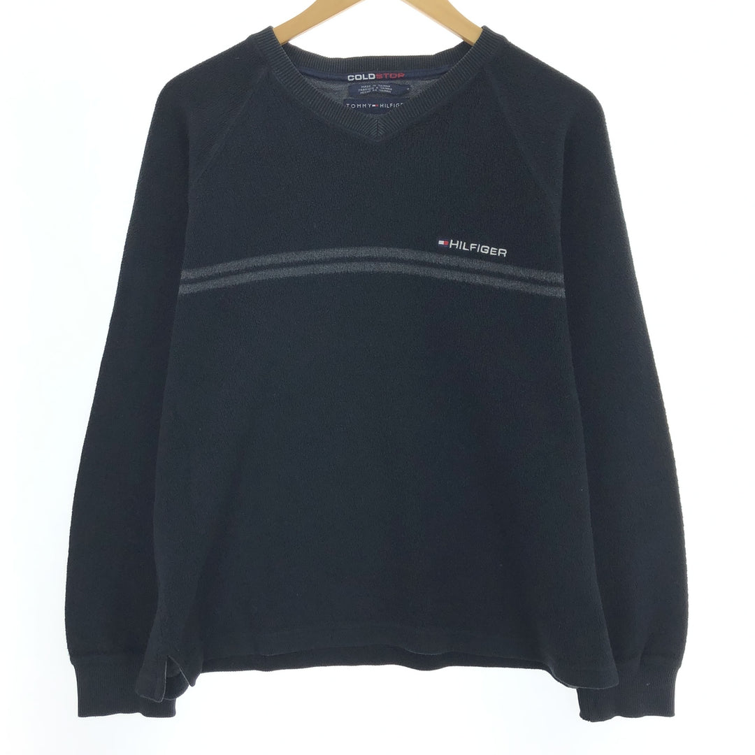 Tommy Hilfiger TOMMY HILFIGER Border Pattern V-neck Cotton x Acrylic Knit Sweater Men's L size / eaa399795