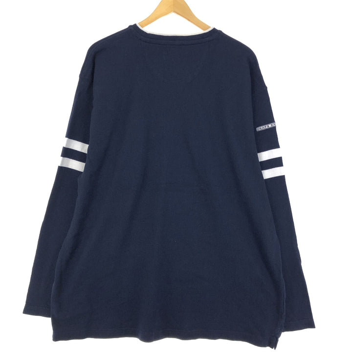 90'S Ralph Lauren CHAPS V-neck cotton knit sweater, men's size L, vintage / eaa399803