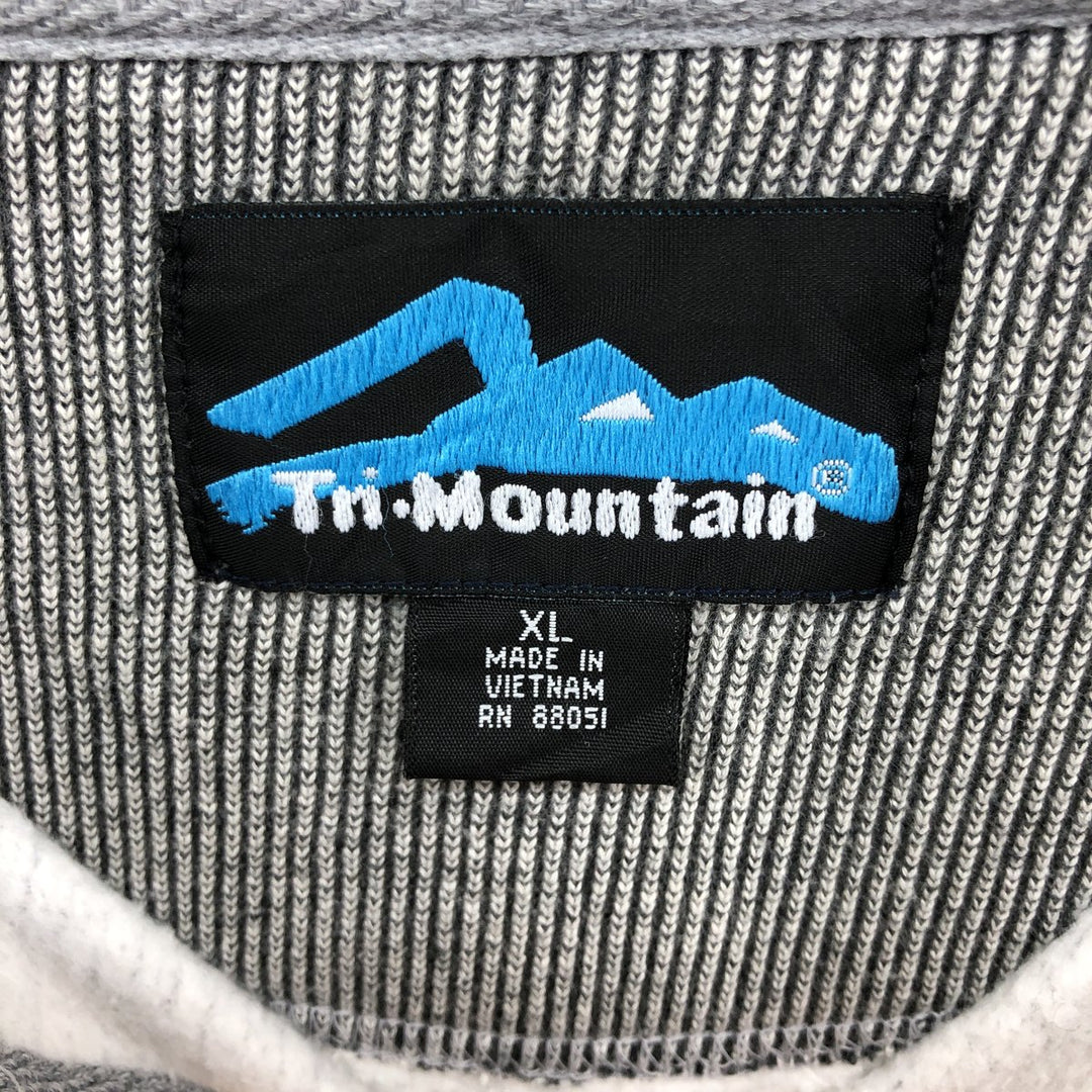 90'S TRI MOUNTAIN Henley neck sweatshirt, men's XL, vintage /eaa399833