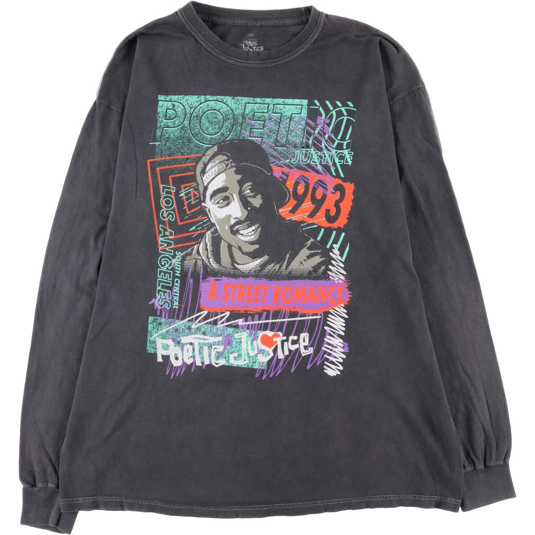 POETIC JUSTICE 2pac Long T-shirt Men's L /eaa399843