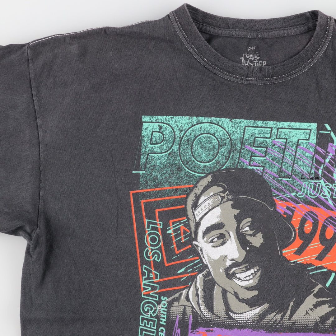 POETIC JUSTICE 2pac Long T-shirt Men's L /eaa399843