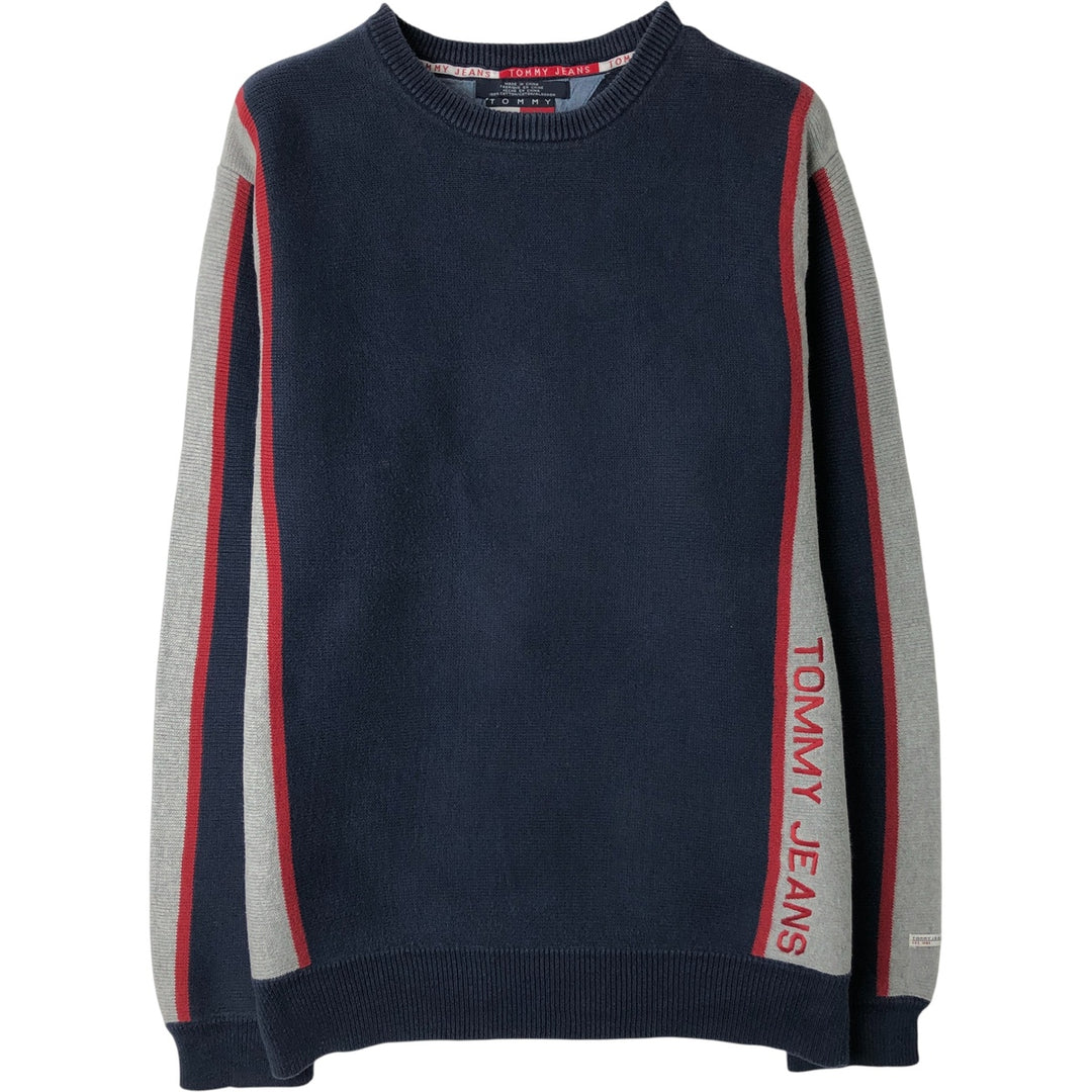 Tommy Hilfiger Jeans Cotton Knit Sweater cotton navy blue type Vintage Second Hand