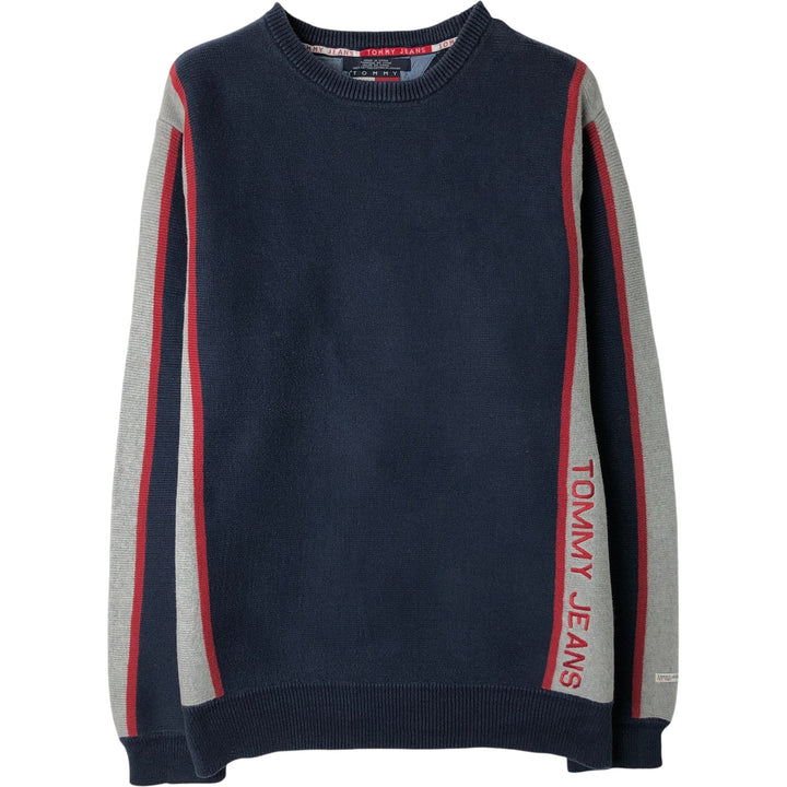 Tommy Hilfiger Jeans Cotton Knit Sweater cotton navy blue type Vintage Second Hand