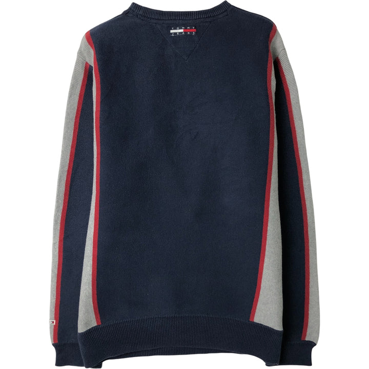 Tommy Hilfiger Jeans Cotton Knit Sweater cotton navy blue type Vintage Second Hand