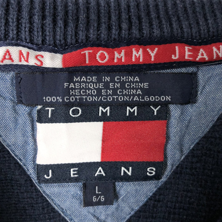 Tommy Hilfiger Jeans Cotton Knit Sweater cotton navy blue type Vintage Second Hand