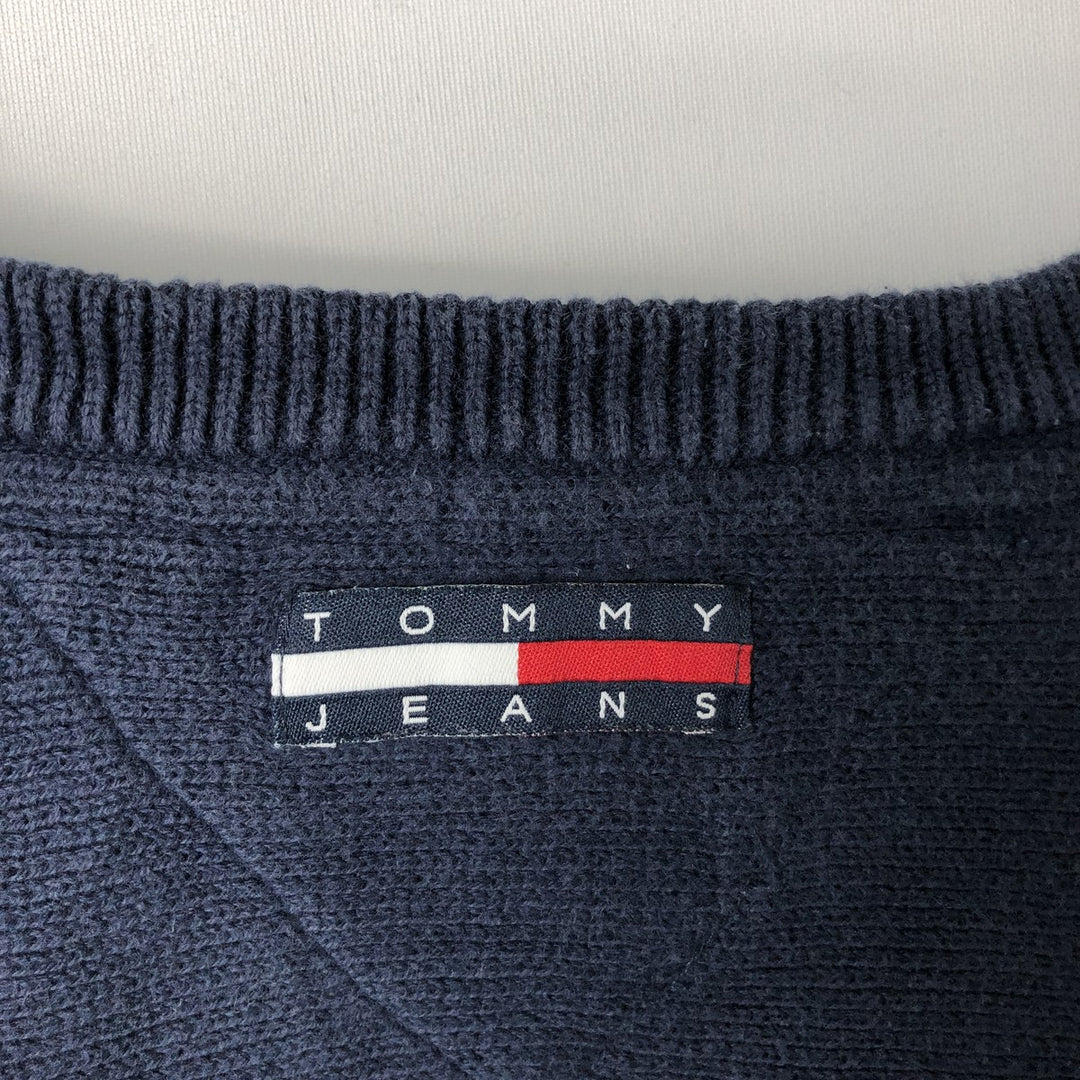 Tommy Hilfiger Jeans Cotton Knit Sweater cotton navy blue type Vintage Second Hand