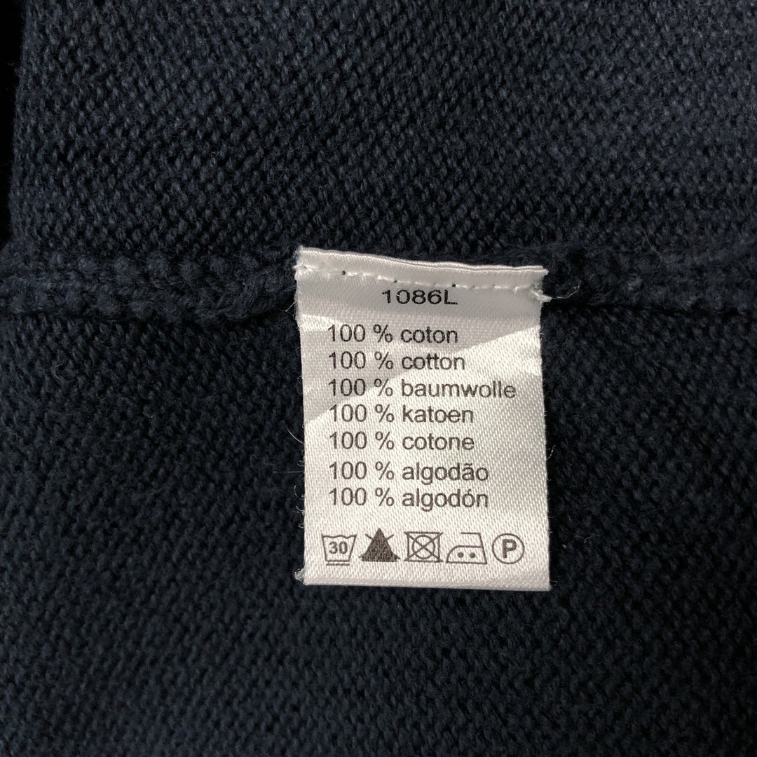 Lacoste LACOSTE SPORT V-neck cotton knit sweater, men's size XXL cotton navy blue type Vintage Second Hand