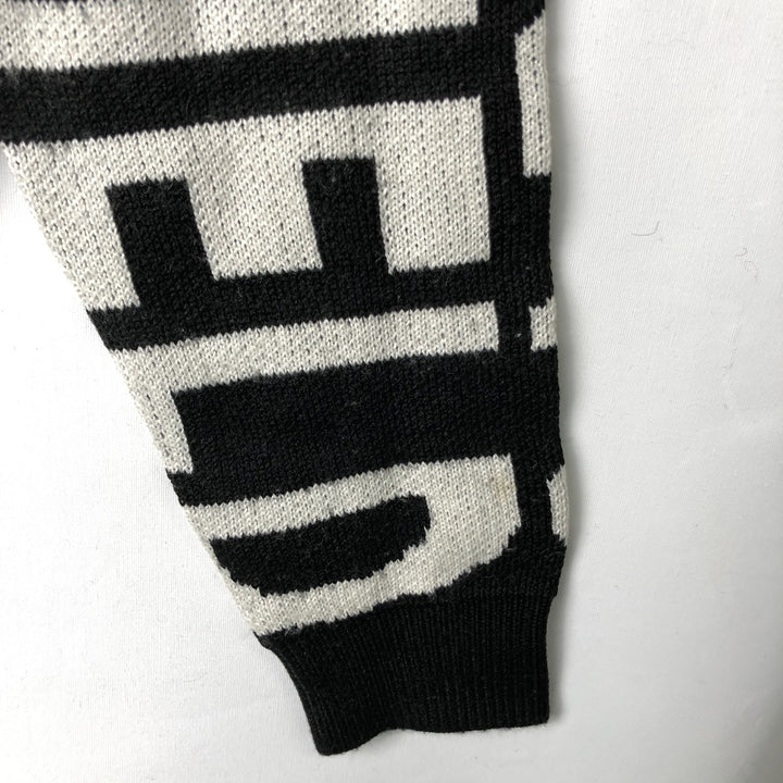 FUN GARFIELD Garfield All-Over Print Character Acrylic Knit Sweater, Men's Size XXL acrylic black type Vintage Second Hand