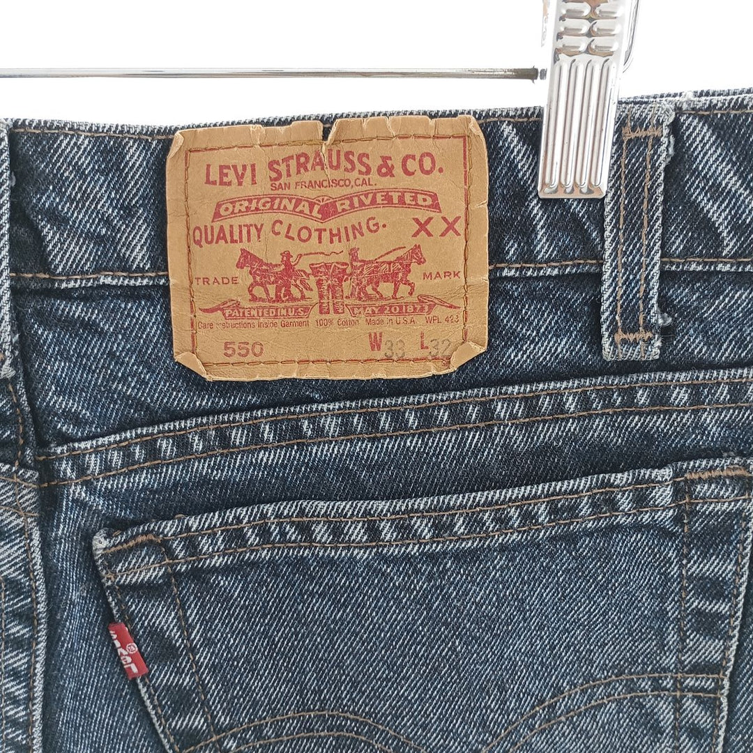 90'S Levi's 550 Tapered Denim Pants Made in USA Men's W31 Vintage /eaa400014