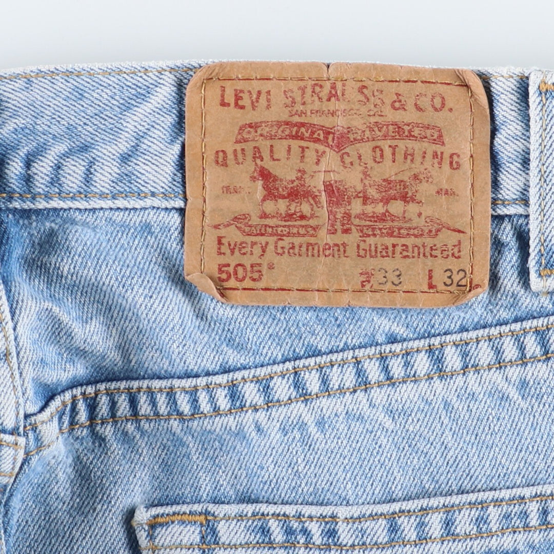 00'S Levi's 505 REGULAR FIT STRAIGHT LEG tapered denim pants for men w32 / eaa400016