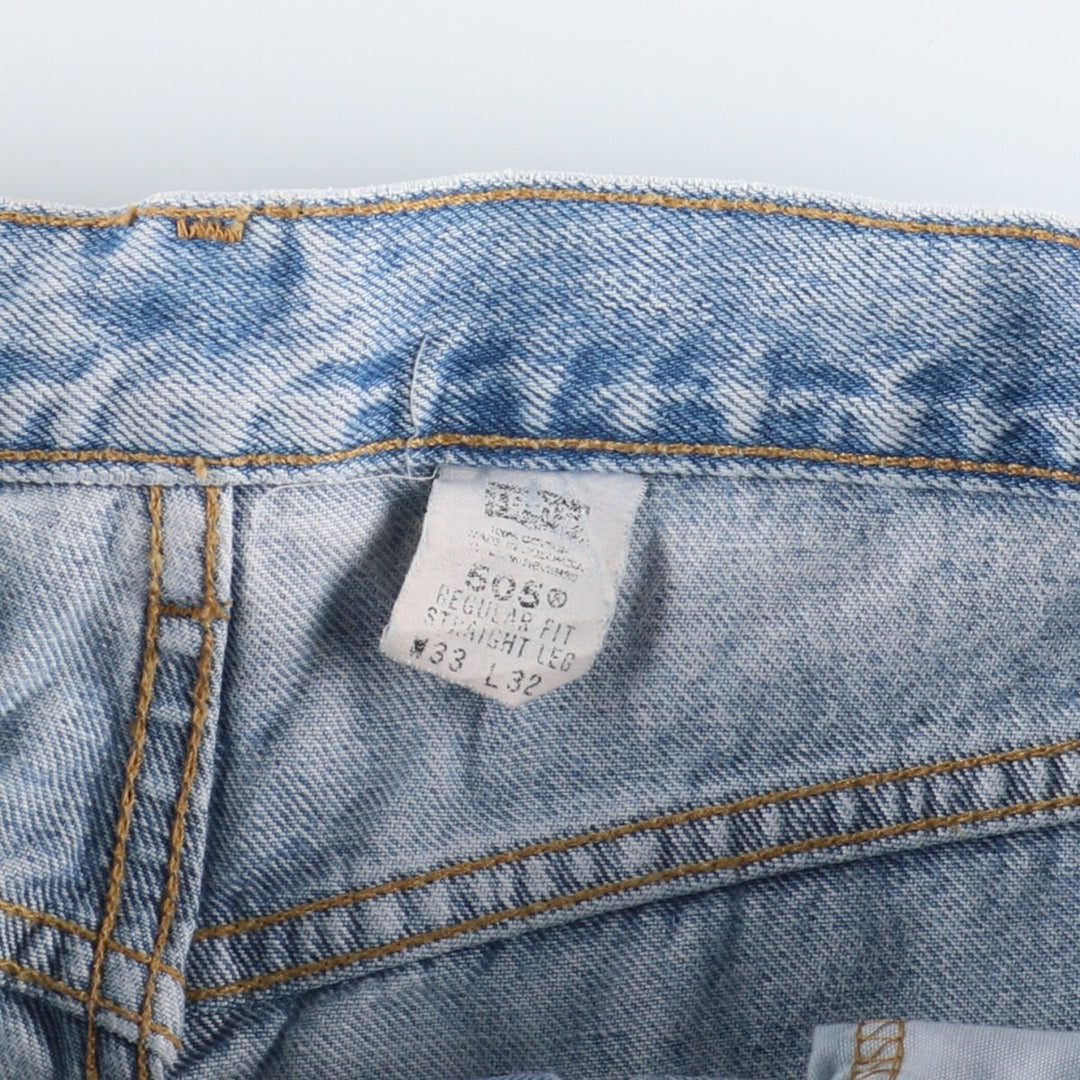 00'S Levi's 505 REGULAR FIT STRAIGHT LEG tapered denim pants for men w32 / eaa400016