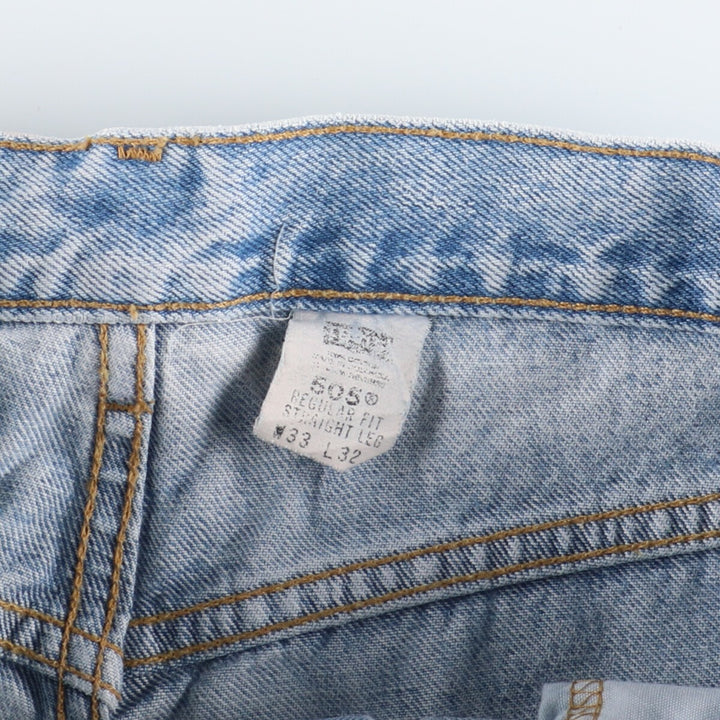 00'S Levi's 505 REGULAR FIT STRAIGHT LEG tapered denim pants for men w32 / eaa400016