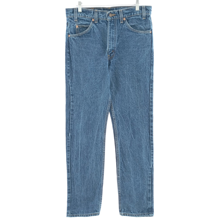 90'S Levi's 505 REGULAR FIT STRAIGHT LEG tapered denim pants made in USA men's w33 vintage /eaa400037