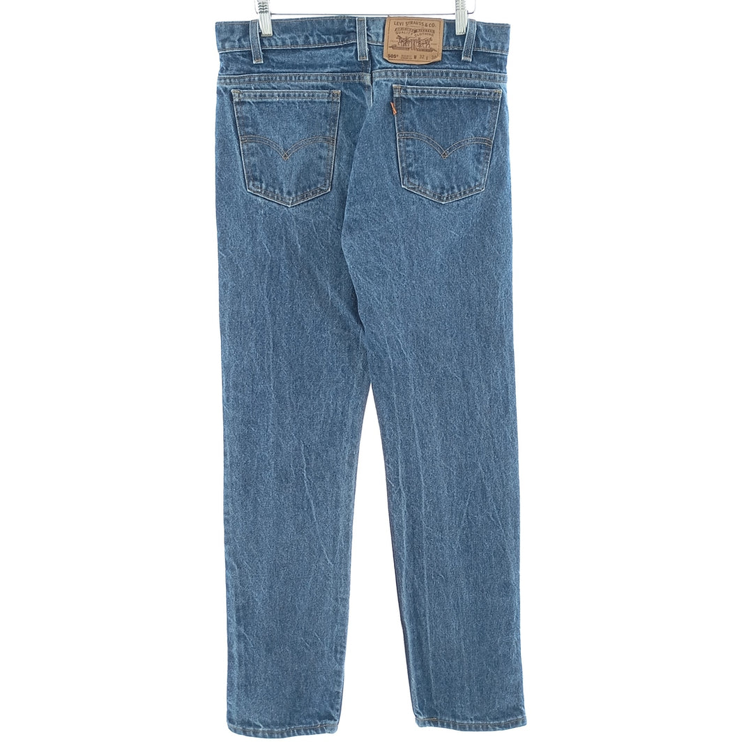 90'S Levi's 505 REGULAR FIT STRAIGHT LEG tapered denim pants made in USA men's w33 vintage /eaa400037