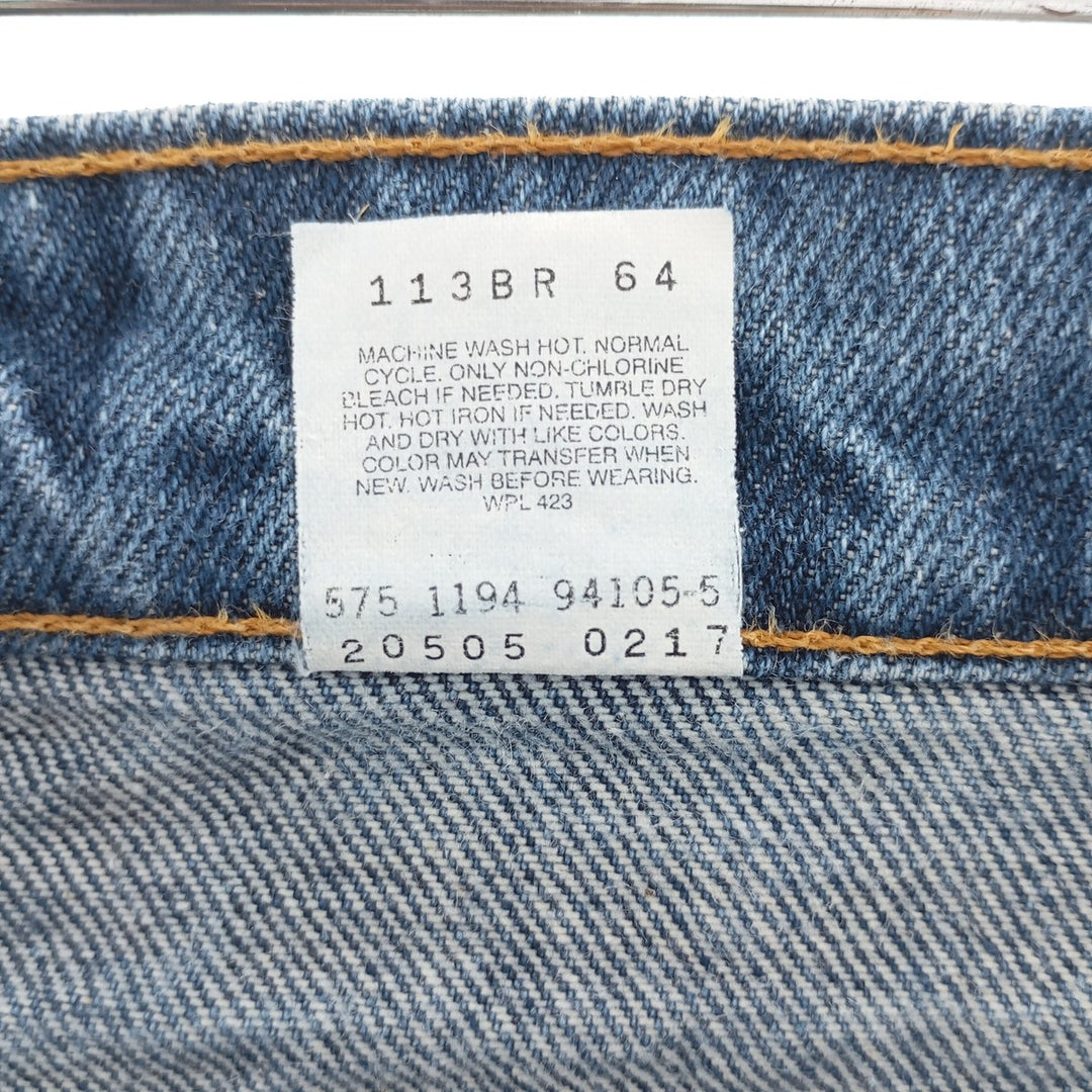 90'S Levi's 505 REGULAR FIT STRAIGHT LEG tapered denim pants made in USA men's w33 vintage /eaa400037